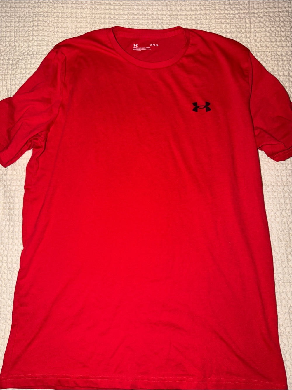 Under Armour Men’s Bright Red Crew Neck Athletic Tee